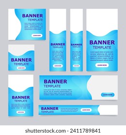 Commercial science, technology web banner design template. Vector flyer with text space. Advertising placard with customized copyspace. Printable poster for advertising. Myriad Pro, Verdana fonts used