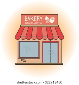 commercial store design, vector illustration eps10 graphic 