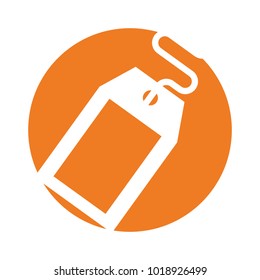commercial tag isolated icon