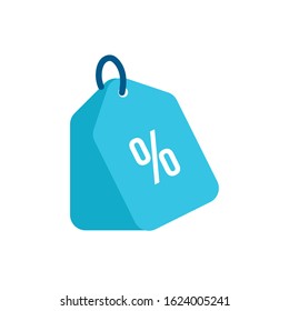 commercial tag with percent symbol vector illustration design