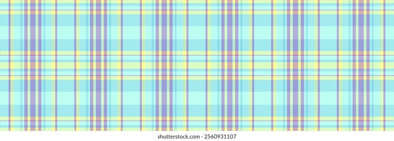 Commercial texture vector check, good pattern fabric tartan. Deep seamless background plaid textile in light and cyan colors palette.