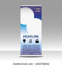Commercial Use, Informative, Roll Up Banner Design