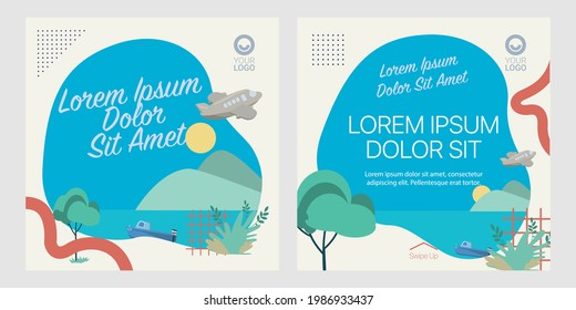 commercial vacation for social media ad 