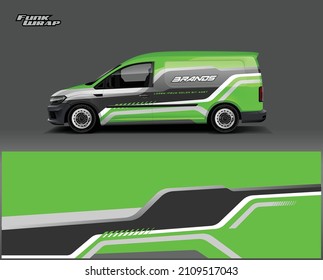 Commercial Van car wrap. abstract strip for commercial van car wrap, sticker, and decal. vector eps 10 format.