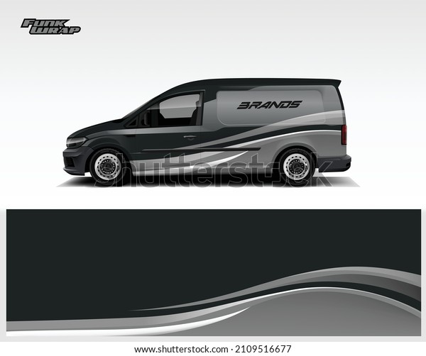 Commercial Van car wrap.\
abstract strip for commercial van car wrap, sticker, and decal.\
vector eps 10\
format.