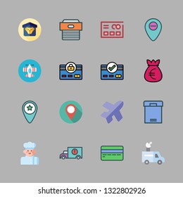 commercial vector icon set