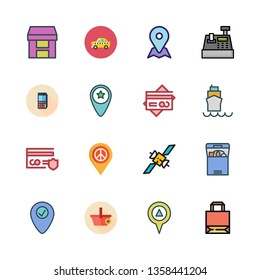 commercial vector icon set