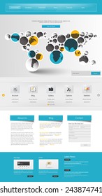 Commerical Website Template Design, 