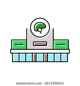 commissary shop color icon vector. commissary shop sign. isolated symbol illustration