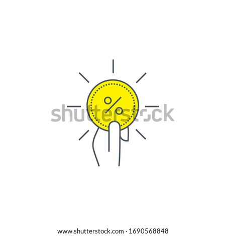 commission. dept. money. jackpot. vector flat icon. line icon. outline illustration. EPS 10