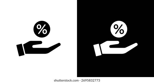 Elemento de diseño de concepto de icono de comisión. iconos de pictograma.