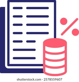 Commission Icon Fill Vector Illustration