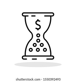 Commission icon in flat style. Payment symbol for your web site design, logo, app, UI Vector EPS 10.