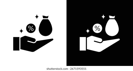 Commission icon. graphic design vector symbols pack
