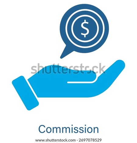 Commission Icon, Sales Commission, Performance, Agent Commission, Affiliate, Bonus, vector