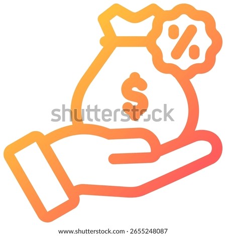 Commission icon symbol. Vector illustration