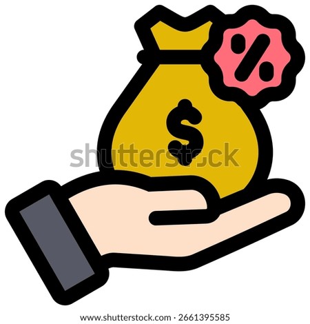 Commission icon symbol. Vector illustration