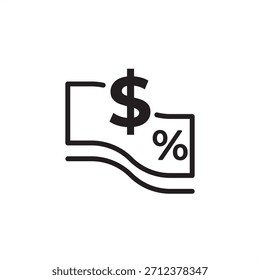 Commission icon symbolizing sales-based earnings, percentage compensation, and transaction fees, representing finance, sales incentives, employee rewards, brokerage, and performance pay.