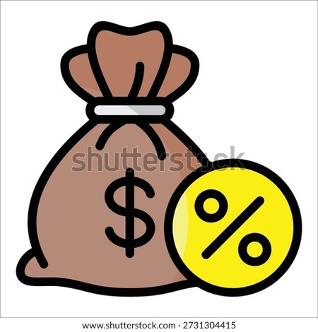 Commission Income Icon Element For Design