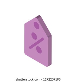 Commission isometric left top view 3D icon