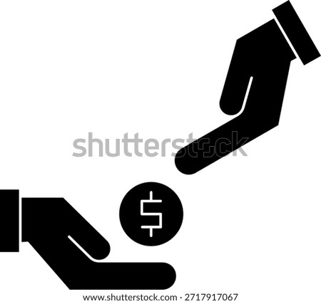 Commission Line vector Icon Design