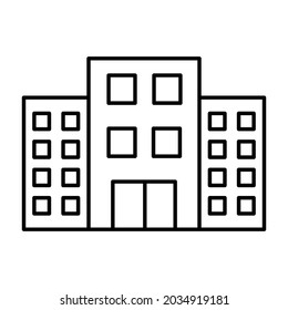 Commission office Outline bold Vector Icon which can be easily modified or Edited  