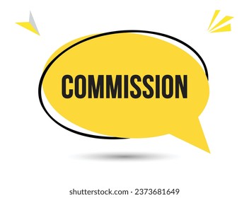 Commission speech bubble text. Hi There on bright color for Sticker, Banner and Poster. vector illustration.