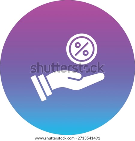 Commission vector icon. Can be used for printing, mobile and web applications.