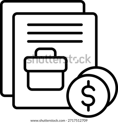 Commission vector icon. Can be used for printing, mobile and web applications.