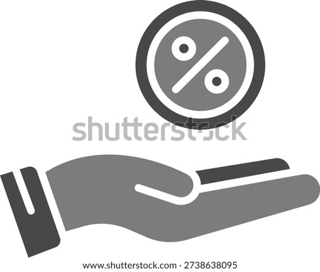 Commission vector icon. Can be used for printing, mobile and web applications.