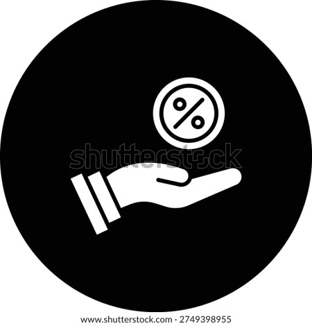 Commission vector icon. Can be used for printing, mobile and web applications.
