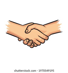 Commitment, hand, deal, business, partnership concept, hand shake
