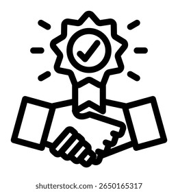 Commitment Icon Element For Design