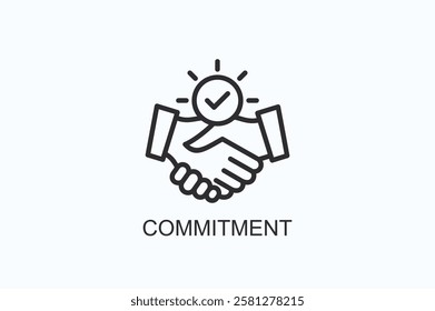 Commitment Icon Or Logo Isolated Illustration