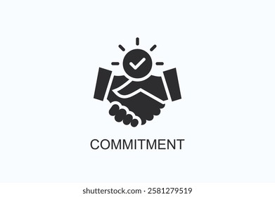 Commitment Icon Or Logo Isolated Illustration