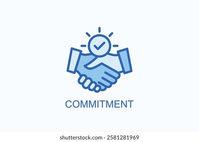 Commitment Icon Or Logo Isolated Illustration