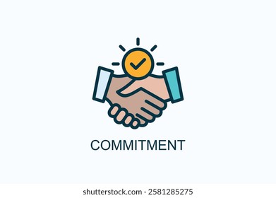 Commitment Icon Or Logo Isolated Illustration