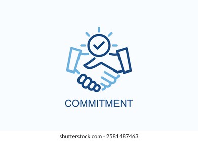 Commitment Icon Or Logo Isolated Illustration