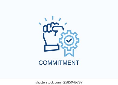Commitment Icon Or Logo Isolated Illustration