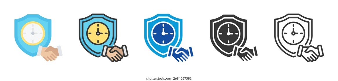 commitment icon set multi style various collection