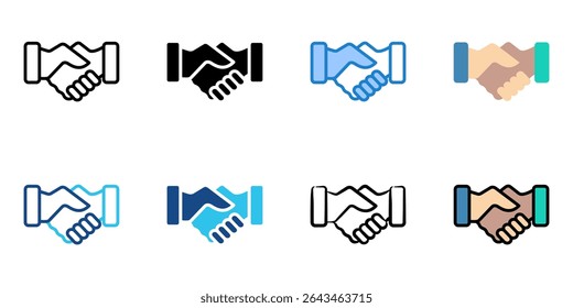 Commitment icon set multiple style collection 
