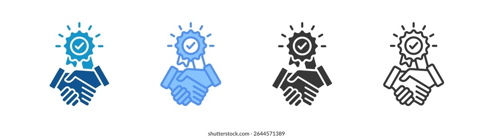 Ícone de Compromisso Definir Coleção de Vários Estilos