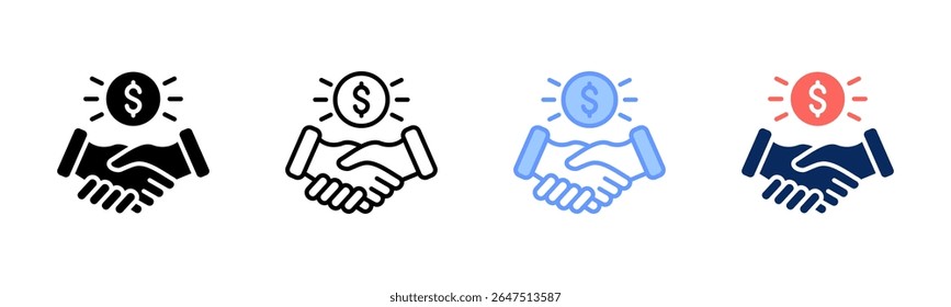 Commitment icon sheet multiple style collection