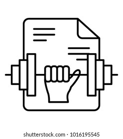
Commitment Line icon, determination
