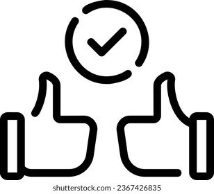 commitment line icon illustration vector