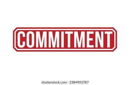 Commitment rubber stamp vector illustration on white background. Commitment rubber stamp.