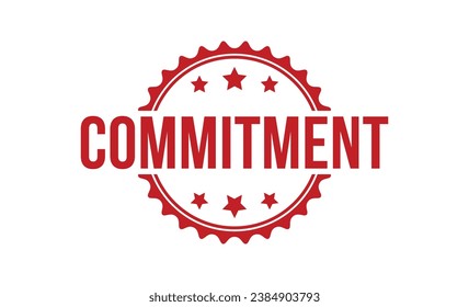 Commitment rubber stamp vector illustration on white background. Commitment rubber stamp.