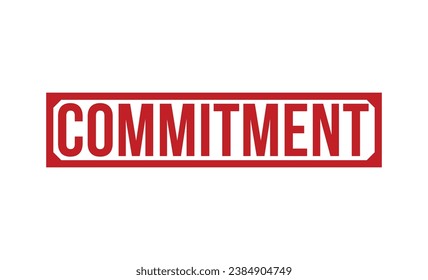 Commitment stamp red rubber stamp on white background. Commitment stamp sign. Commitment stamp.