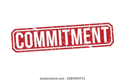 Commitment stamp red rubber stamp on white background. Commitment stamp sign. Commitment stamp.