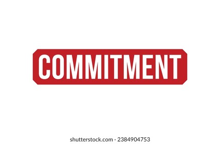 Commitment stamp red rubber stamp on white background. Commitment stamp sign. Commitment stamp.